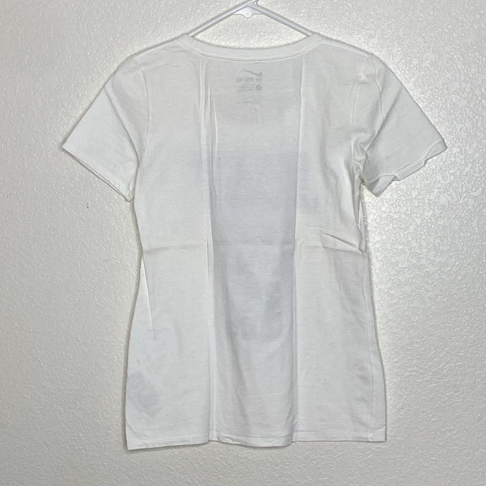 NIKE Women’s Two (2) White T Shirts with Print Size S - Picture 5 of 10